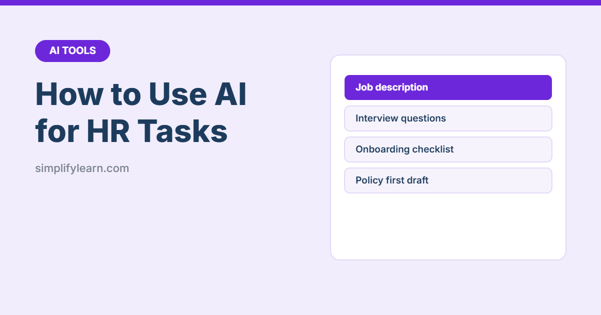 How to Use AI for HR Tasks: Job Ads, Interviews and Policies