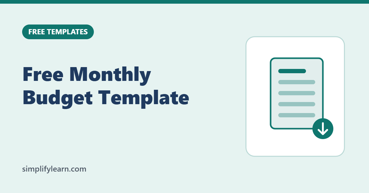 Free Monthly Budget Template