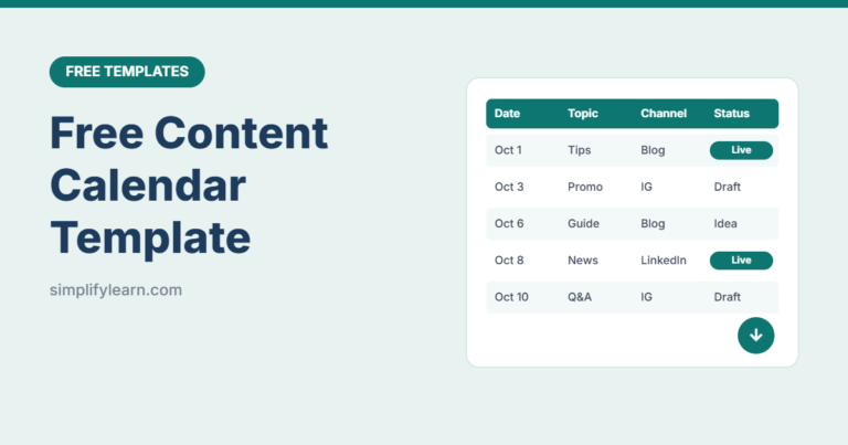 Free Content Calendar Template (Excel and Google Sheets)