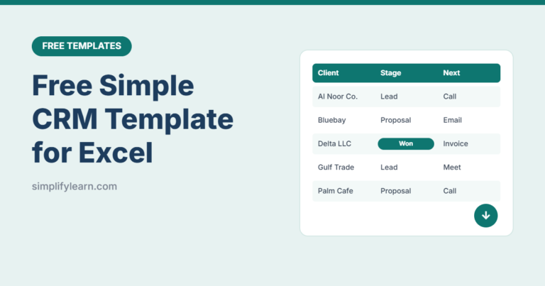 Free Simple CRM Template for Excel and Google Sheets