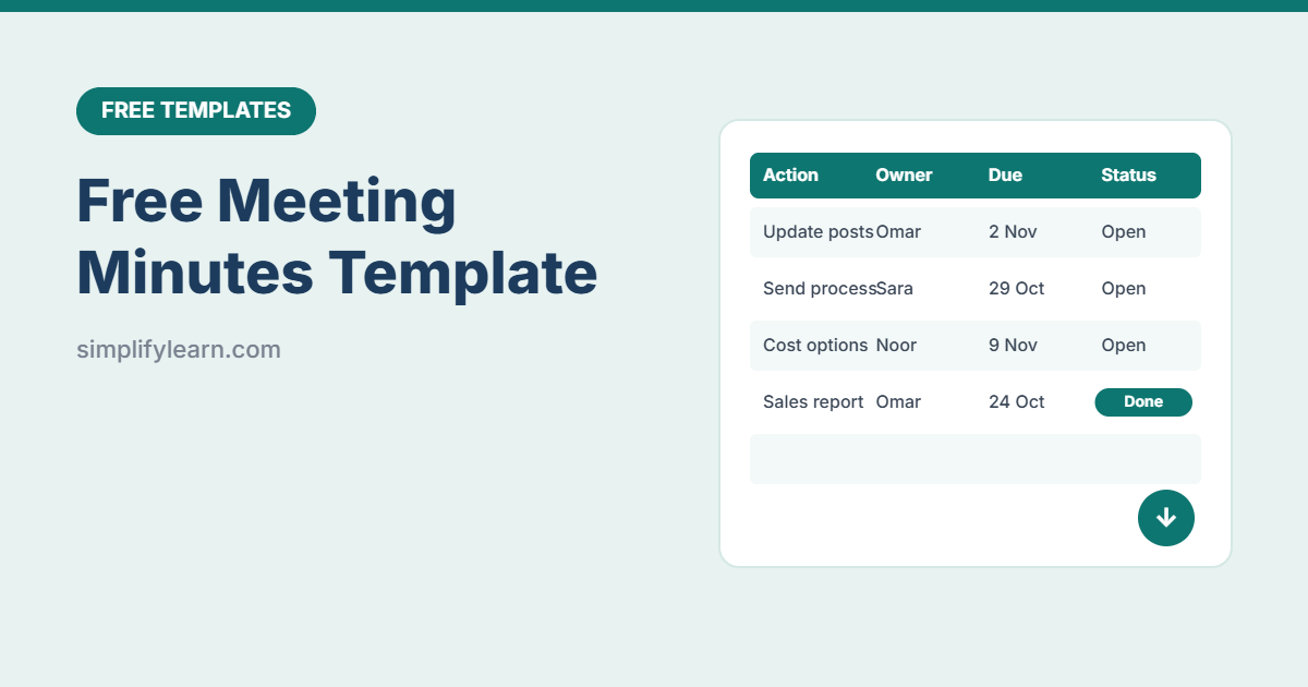 Free Meeting Minutes Template (Excel and Google Sheets)