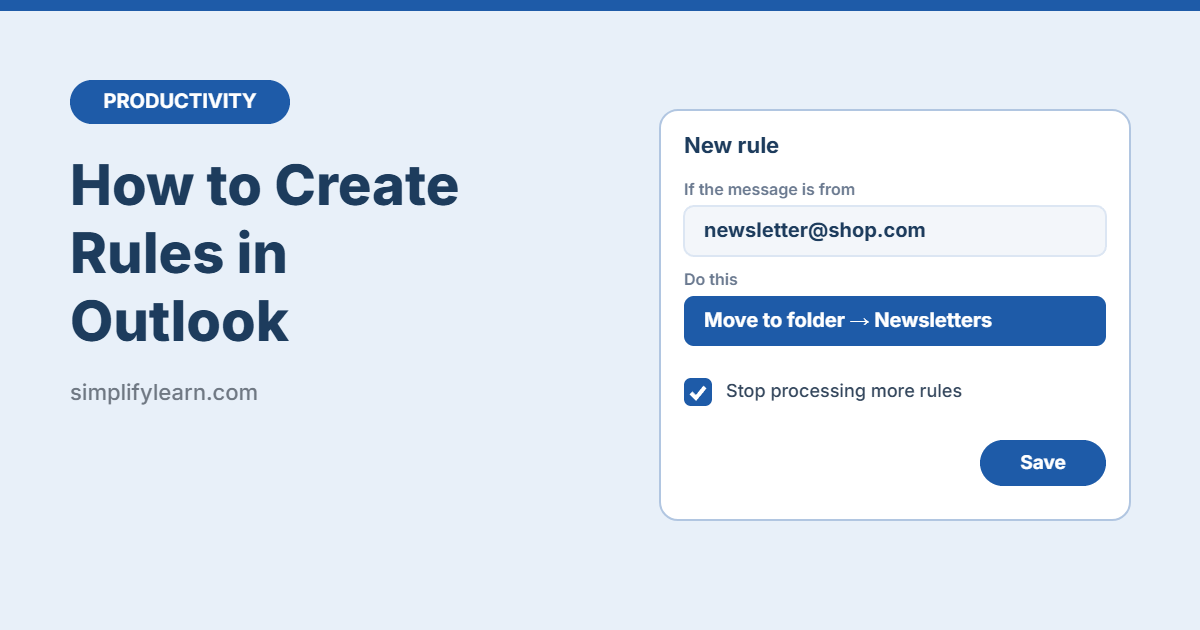 How to Create Rules in Outlook to Organize Your Inbox