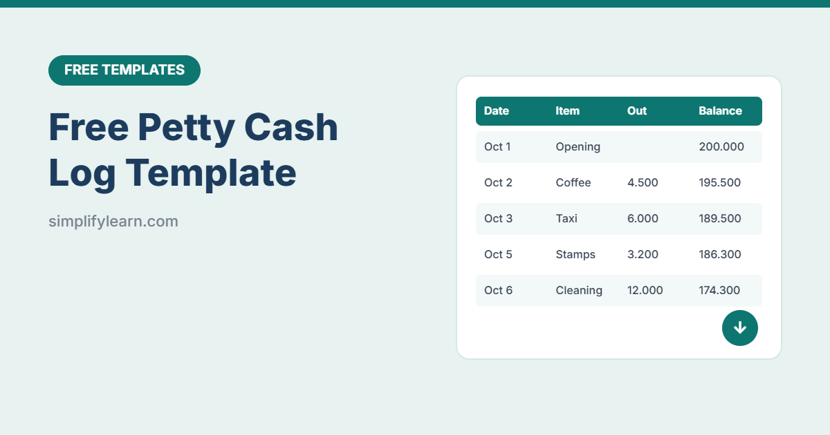 Free Petty Cash Log Template (Excel and Google Sheets)
