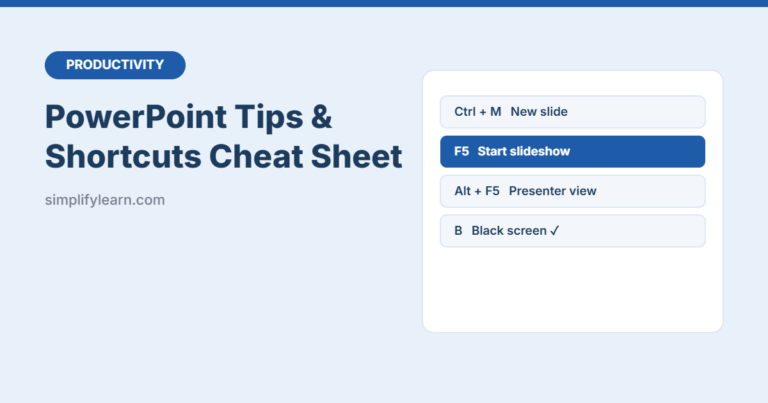 PowerPoint Tips & Shortcuts Cheat Sheet (Free PDF)