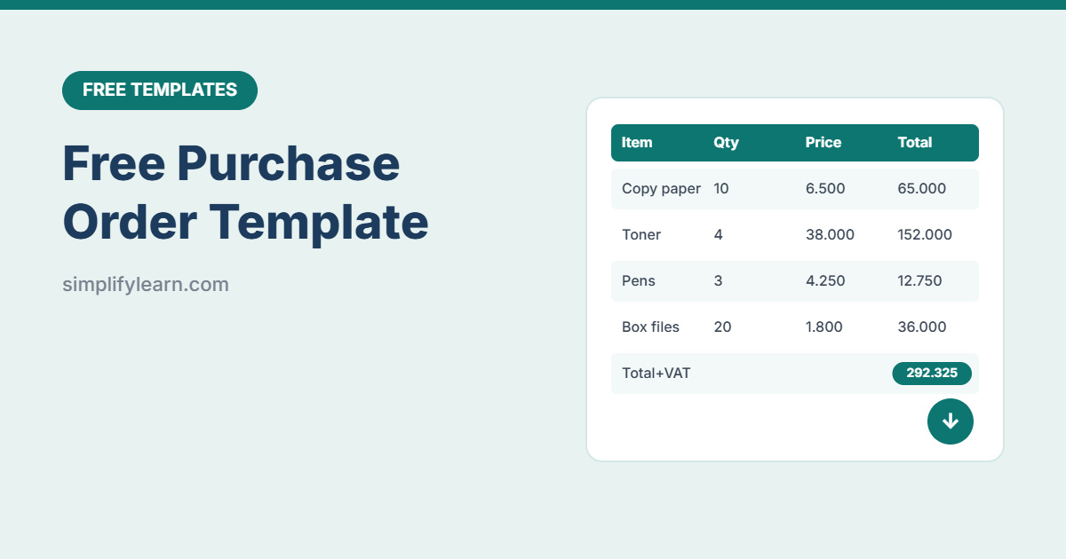 Free Purchase Order Template