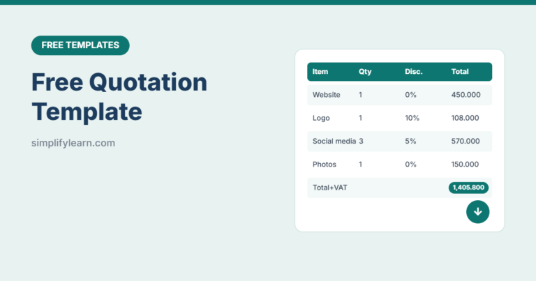 Free Quotation Template (Excel and Google Sheets)