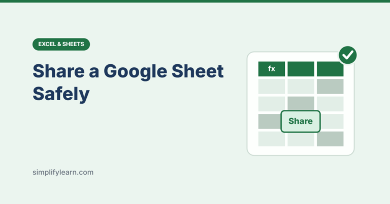 Spreadsheet illustration for sharing a Google Sheet