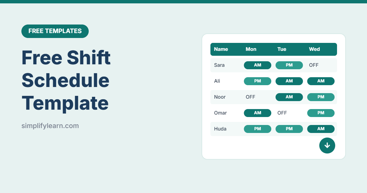 Free Shift Schedule Template (Excel and Google Sheets)