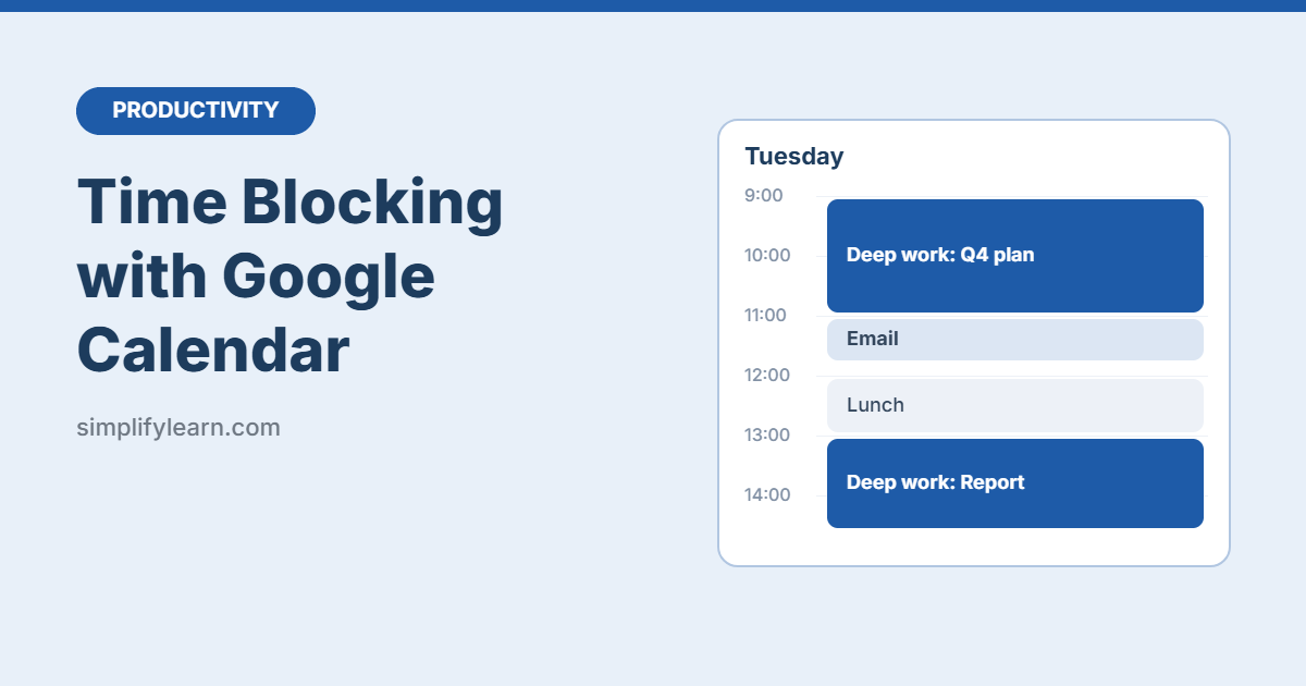 Time Blocking with Google Calendar: A Simple Step-by-Step Guide