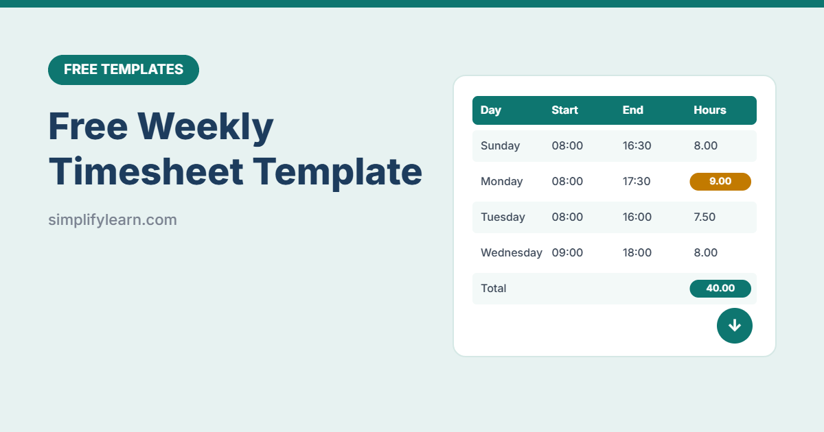 Free Weekly Timesheet Template (Excel and Google Sheets)