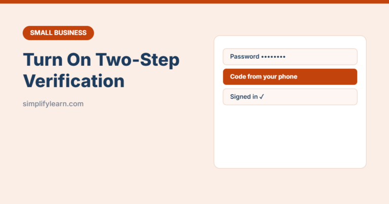 How to Turn On Two-Step Verification for Your Business Accounts