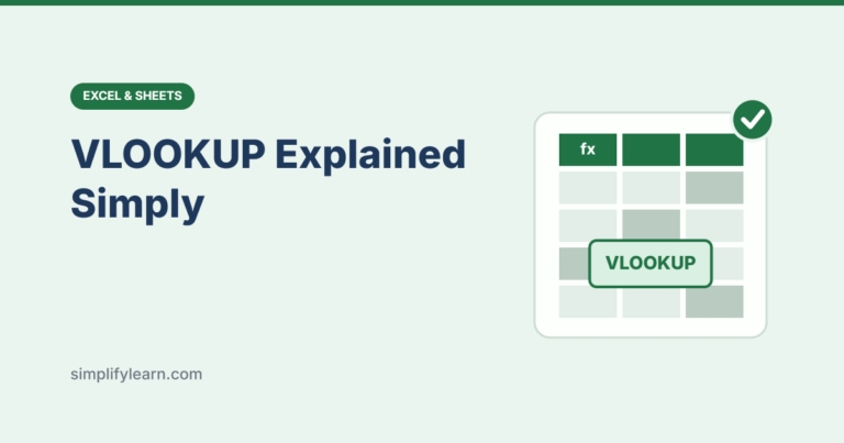Spreadsheet illustration for a VLOOKUP tutorial