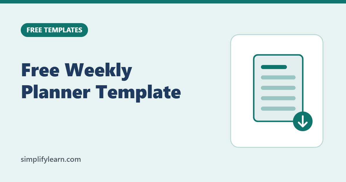 Free Weekly Planner Template
