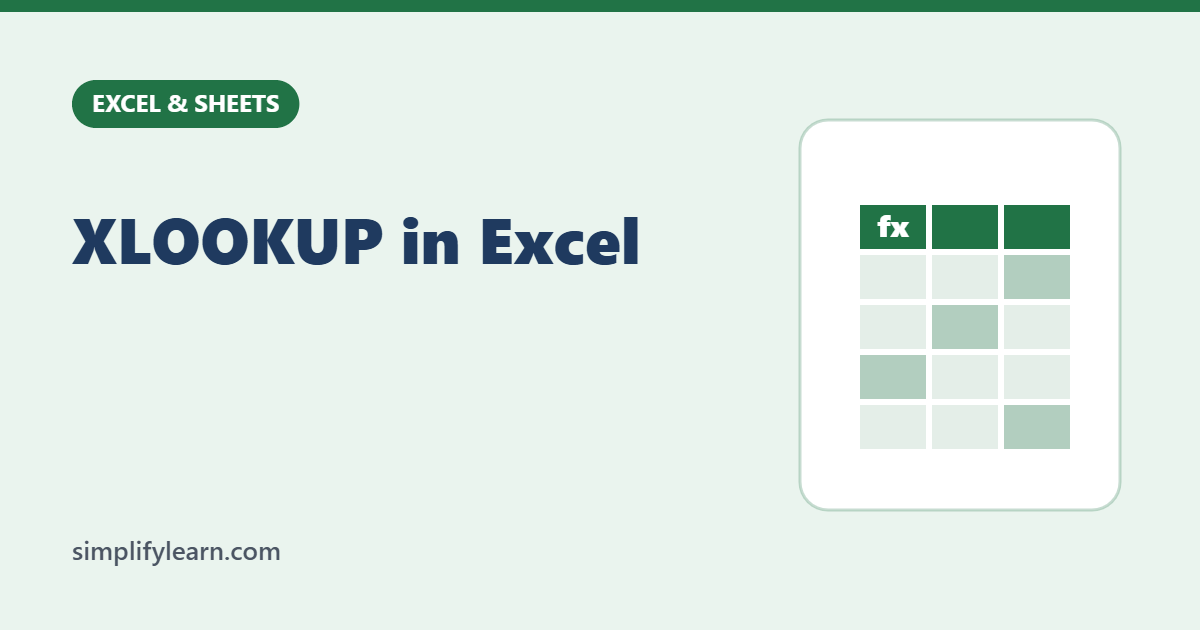 XLOOKUP in Excel